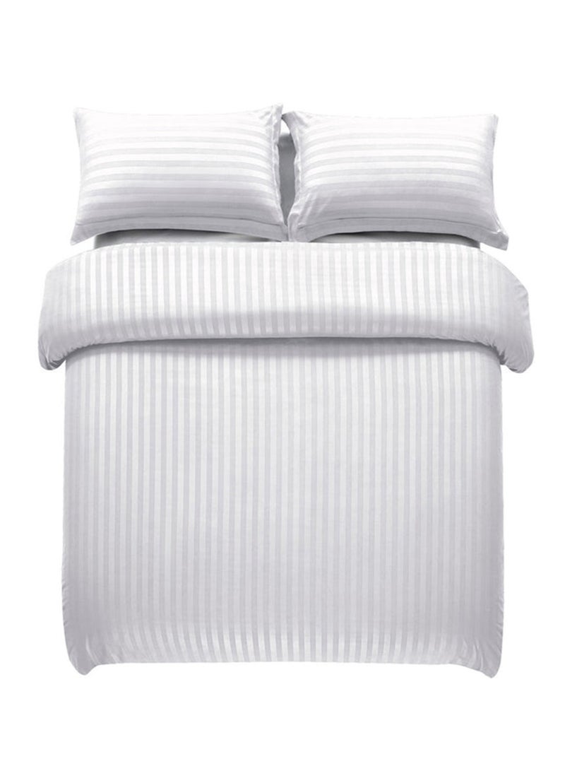 SleepLand Luxury Hotel Bedding Set 7 Pieces White Color Size 200 200 cm - Image 5